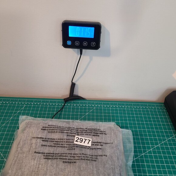 Coldwater Creek Linen Herringbone Tweed Open Front Jacket Classic Staple Lg - Picture 9 of 9